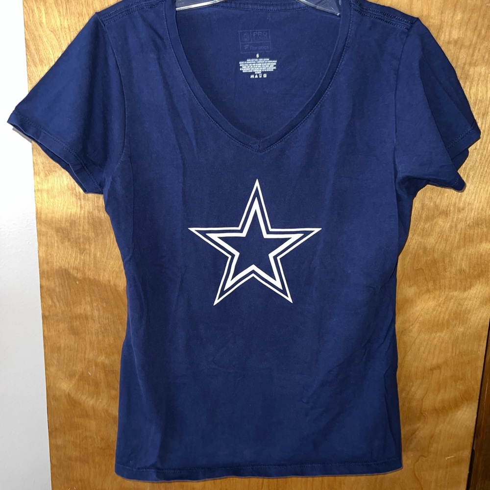 Navy Blue Star Graphic T-Shirt